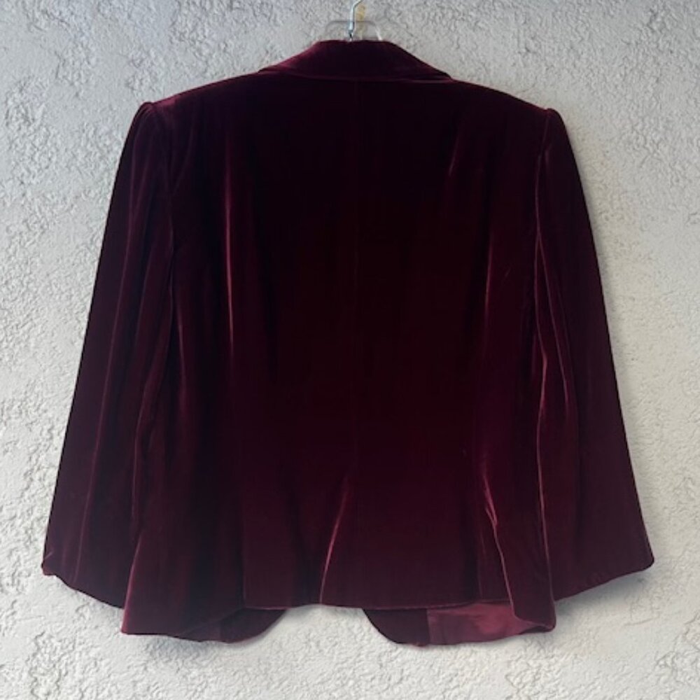 Vintage Burgundy Velvet Jacket – new - Picture 2 of 5